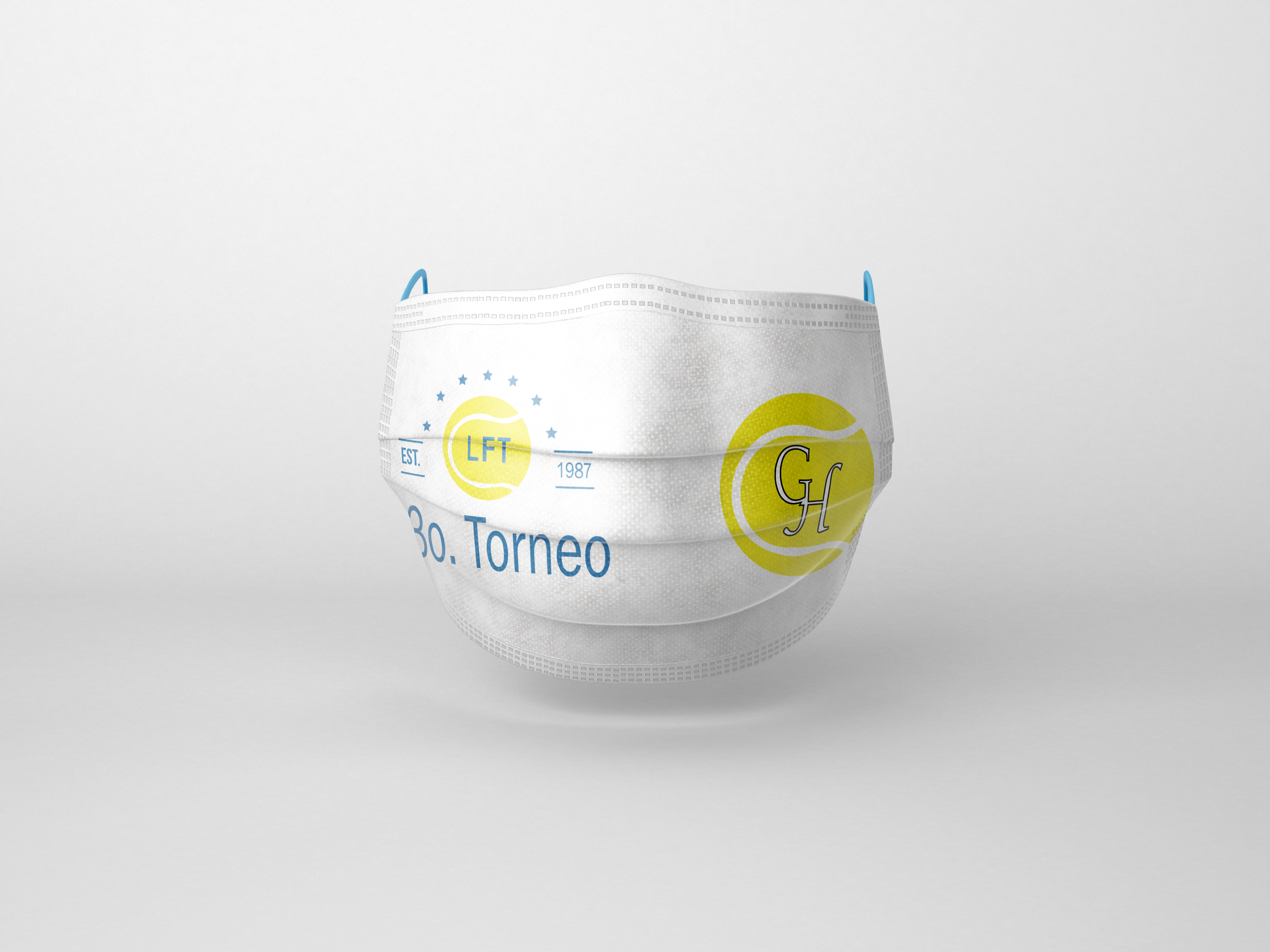 Mockup for a mask for the tennis federation